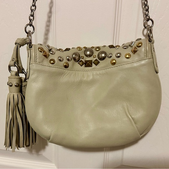 Rafe New York Beige Studded Clutch/Crossbody Bag - Picture 3 of 8